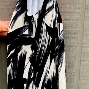 David Meister ankle length halter dress